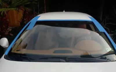 Tape on New Windshield