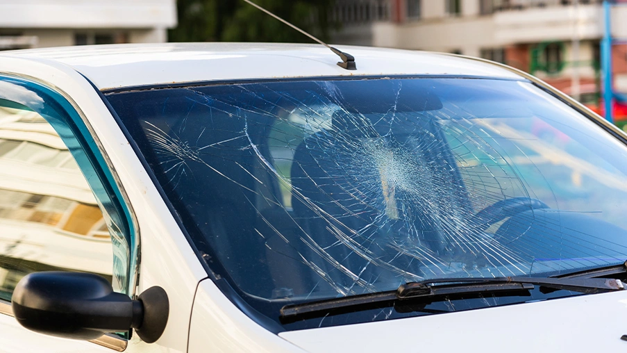 pitted windshield