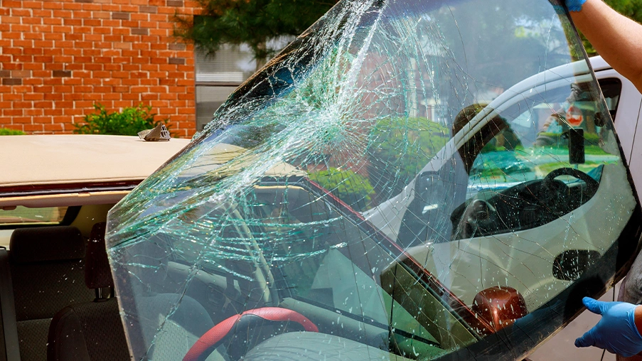 can to tempered auto glass