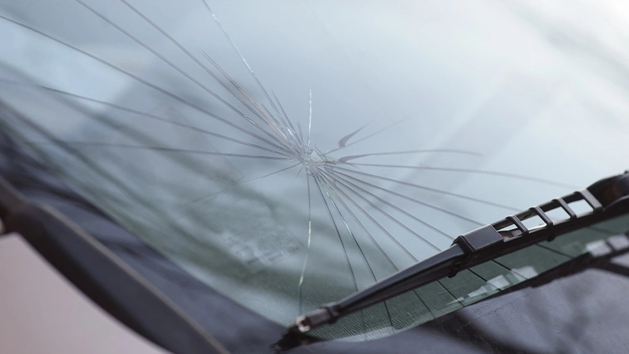 Can a 12-inch crack in windshield be repaired?