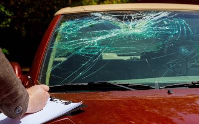 pitted windshield