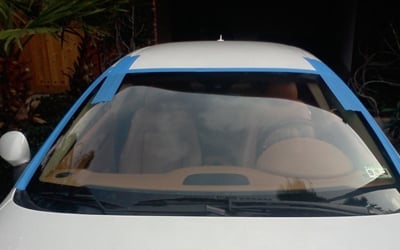 Tape on New Windshield