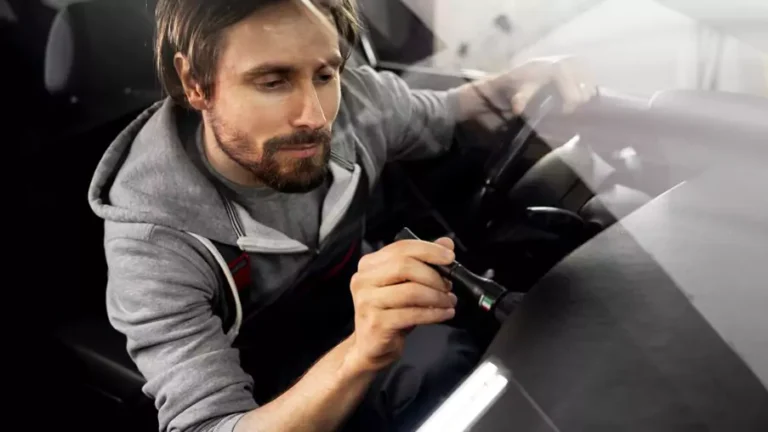 steel wool on windshield