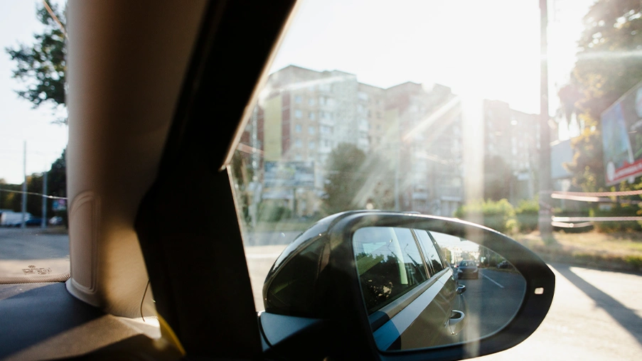 Remove windshield glare