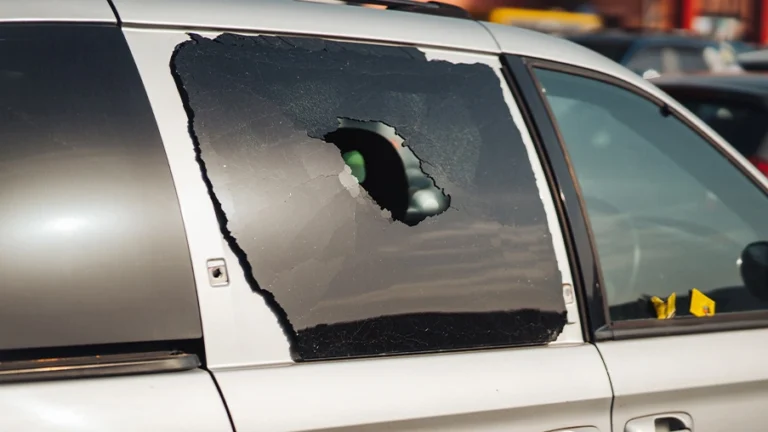 Cover a Broken Car Window