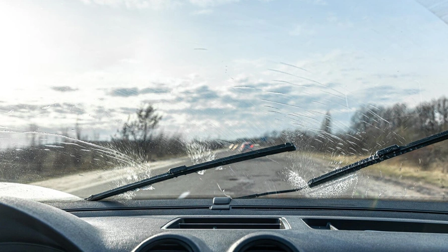 remove windshield wiper scratches