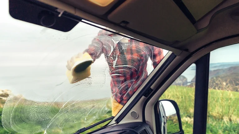 How to clean windshield