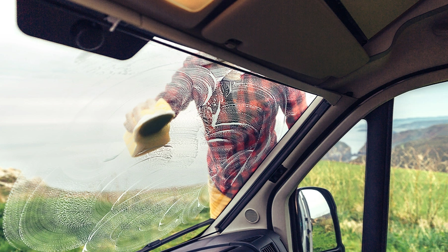 how to properly clean your windshield