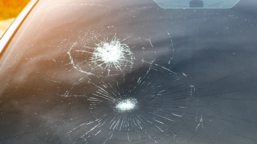 Pebble Hits Your Windshield