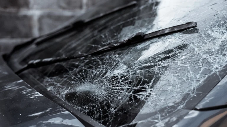 windshield shattered