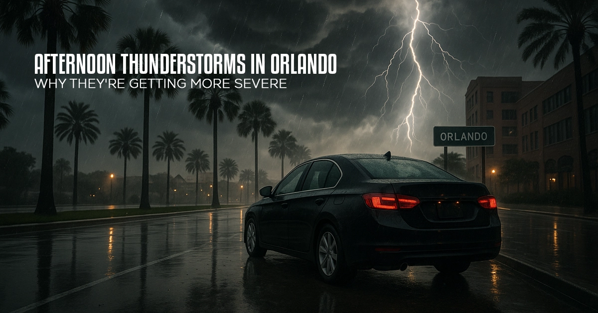 afternoon thunderstorms in orlando increasing severity