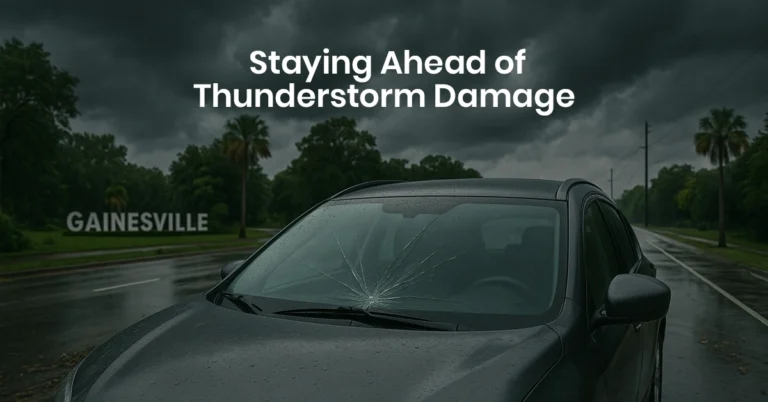 gainesville windshield care thunderstorm damage