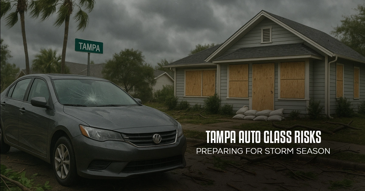 tampa auto glass storm season risks