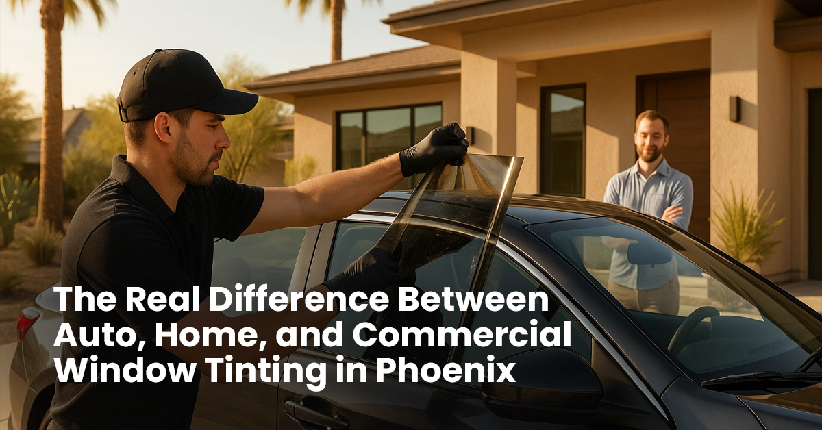 The Real Difference Between Auto, Home, and Commercial Window Tinting in Phoenix