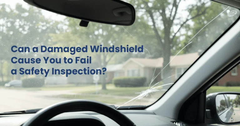 can a damaged windshield cause you to fail a safety inspection
