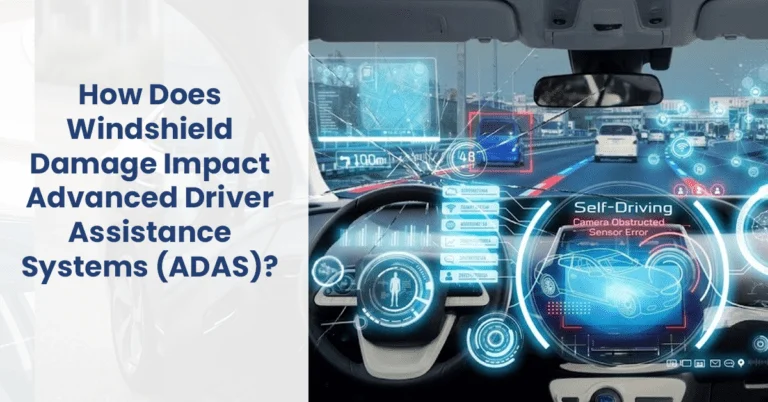 how does windshield damage impact advanced driver