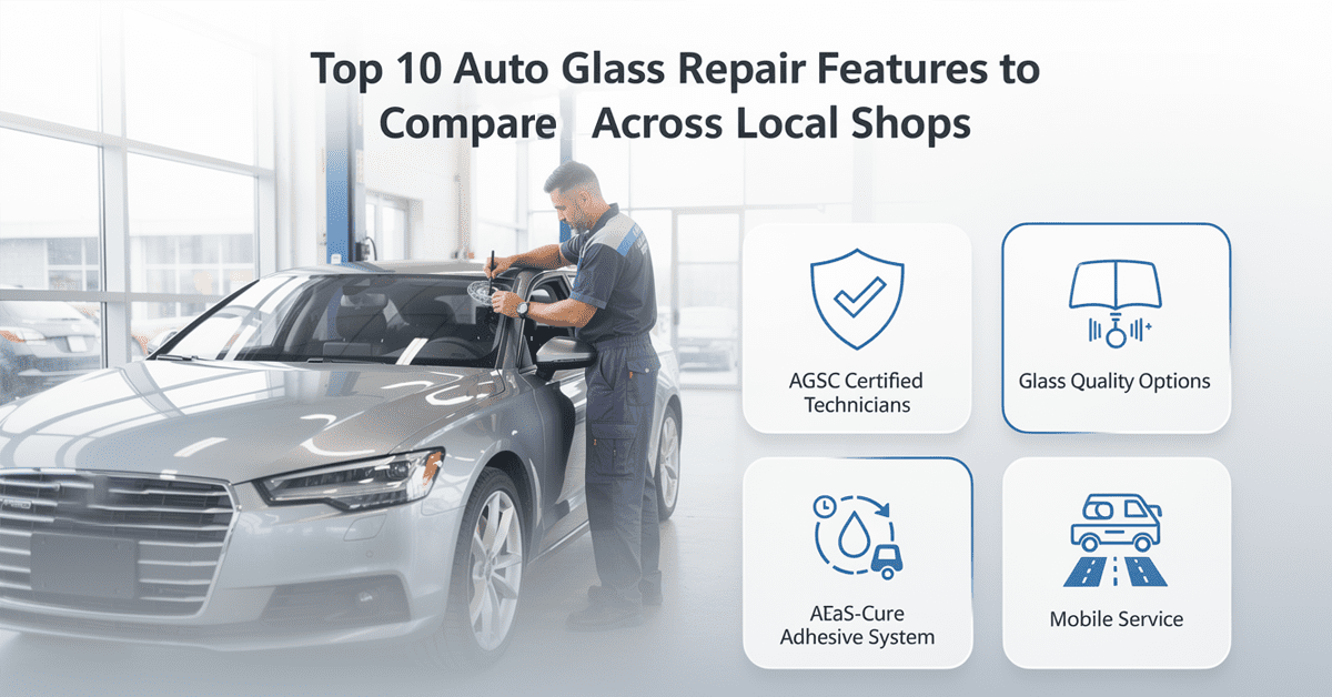 Top 10 Auto Glass Repair Features to Compare Across Local Shops