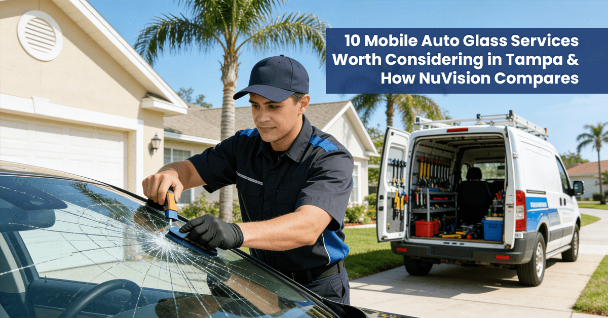 10 Mobile Auto Glass Services Worth Considering in Tampa & How NuVision Compares
