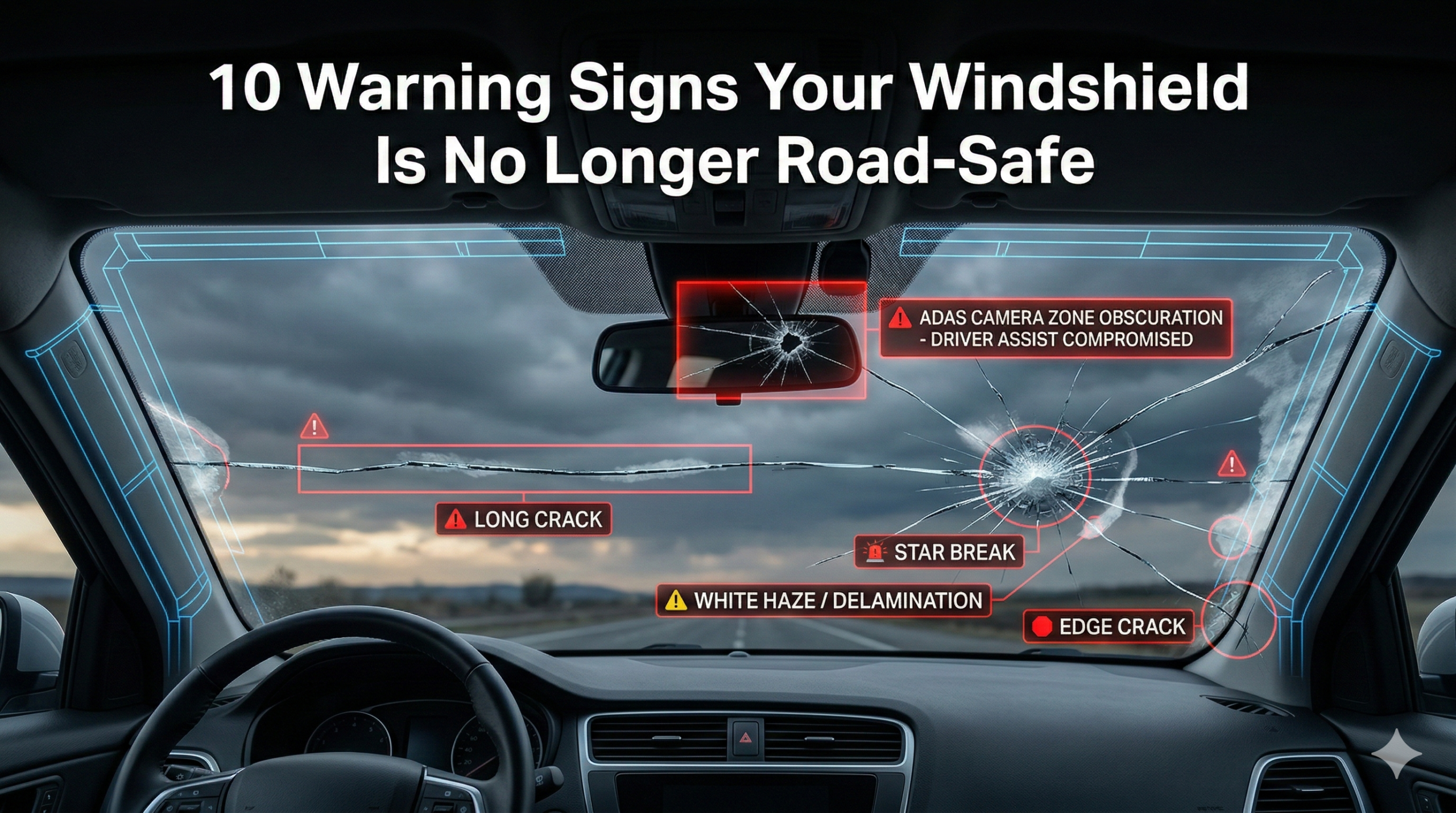 Warning Signs that Show Your Windshield Is No Longer Road-Safe.