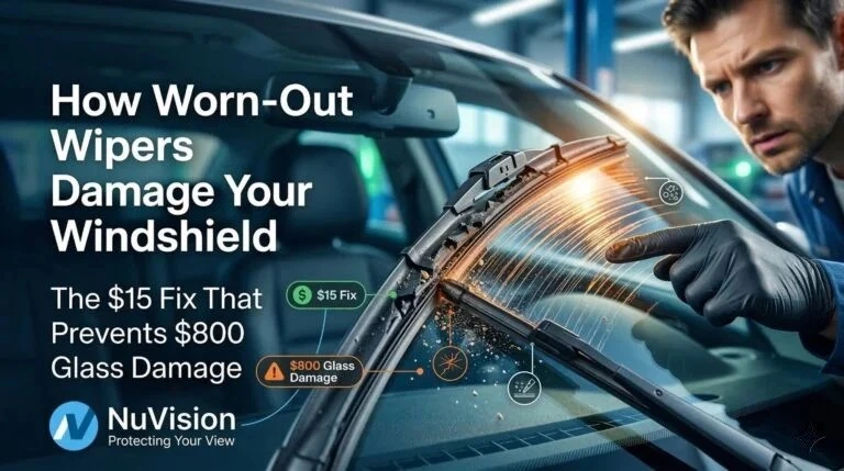 how worn out wipers damage windshield banner