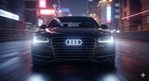 Background for Premium Audi A8 Windshield Replacement